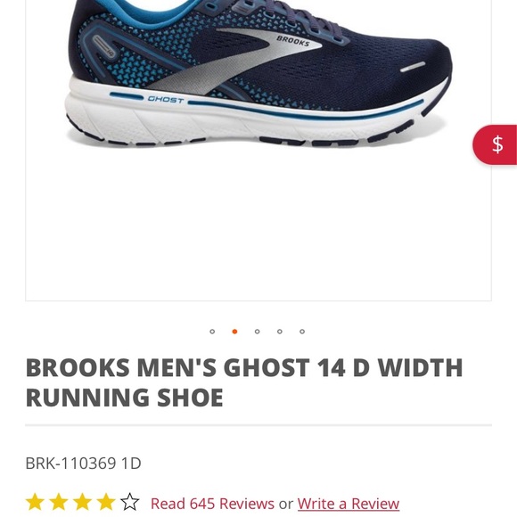 Men's Running Shoes - Brooks Ghost 14 D Width -Brand New In Box SZ 11 - Picture 4 of 7
